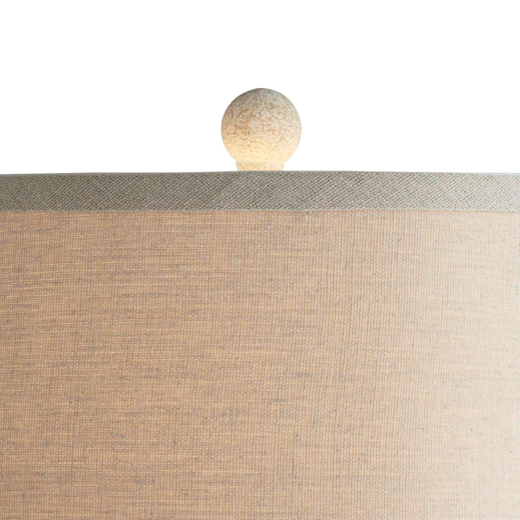 360 Lighting Romeo 23 1/2" High Jar Farmhouse Rustic Accent Table Lamps Set of 2 Beige Distressed Earth Tone Finish Living Room