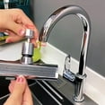 thumbnail image 6 of Hardware Adapter Plertrvy Clearance, Universal Rotating Aerator Faucet (4-Way Tap), 360° Kitchen Faucet Stainless Steel Adjustable Height Pull Out Tube Faucet(1X Faucet), Clearance Sale, 6 of 9