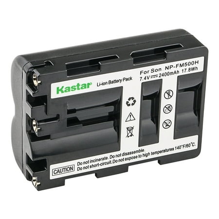 Kastar 1-Pack Battery NP-FM500HN 7.4V 2400mAh Replacement for Sony Camera a200 Alpha A200 a200 a300 a350 a450 a500 a550 a560 a580 a700 a850 a900 a57 a58 a65 a68 a77 a99 Camera