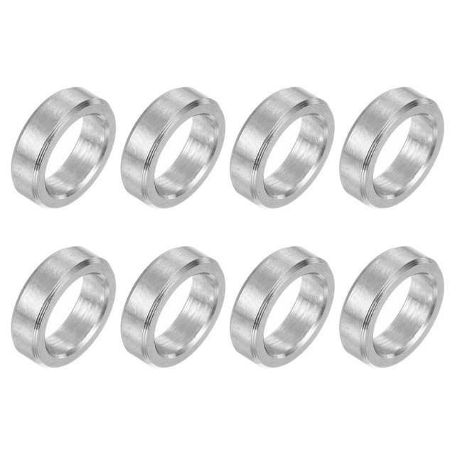 8 Pcs Entretoise en Acier Inoxydable 304 3/8 Pouces OD x 1/4 Pouces ID x 1/8 Pouces Longueur (10x7x3mm) Filetage Rond Finition Lisse Non Filetée pour Vis Boulons et Tiges M3, Argent