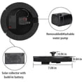 thumbnail image 5 of Solar Fountain Pump for Bird Bath with 4 Nozzles with 4 Different Water Spray Patterns for Bird Bath_Perfect Gift, 5 of 5