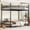Black, variant on Leumius Full over Full Metal Bunk Bed with Unique Curved Guardrail Design, Round Tube Bunk Bed Frame, Metal Bunk Bed Frame for Kids Teens Adults Black