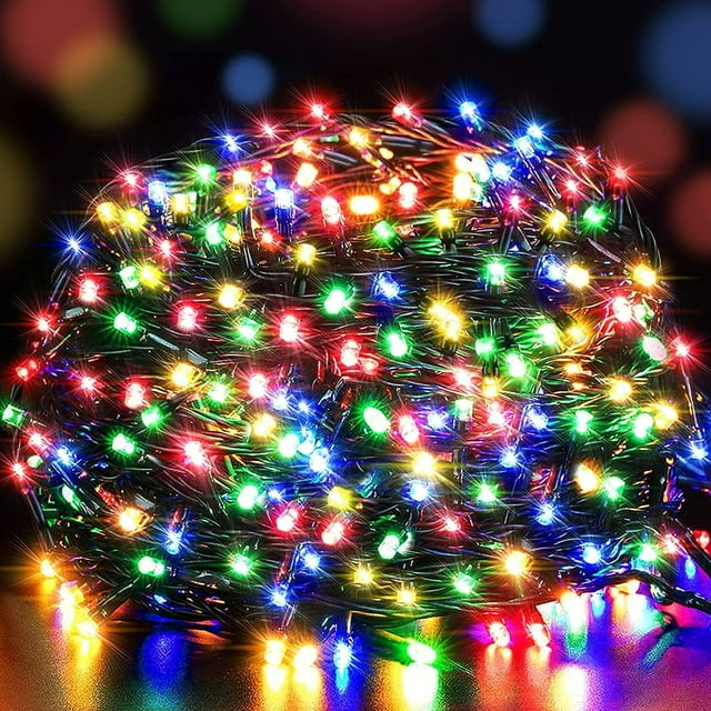 HAOAN 65ft 200 LED Twinkle Christmas String Lights Plug in Outdoor Indoor Fairy Lights for Christmas Tree Patio Garden Party Wedding Decorations(Warm White)