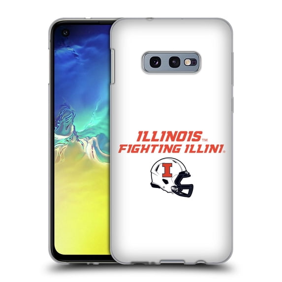 Head Case Designs Officially Licensed University Of Illinois U Of I University Of Illinois Helmet Logotype Soft Gel Case Compatible with Samsung Galaxy S10e
