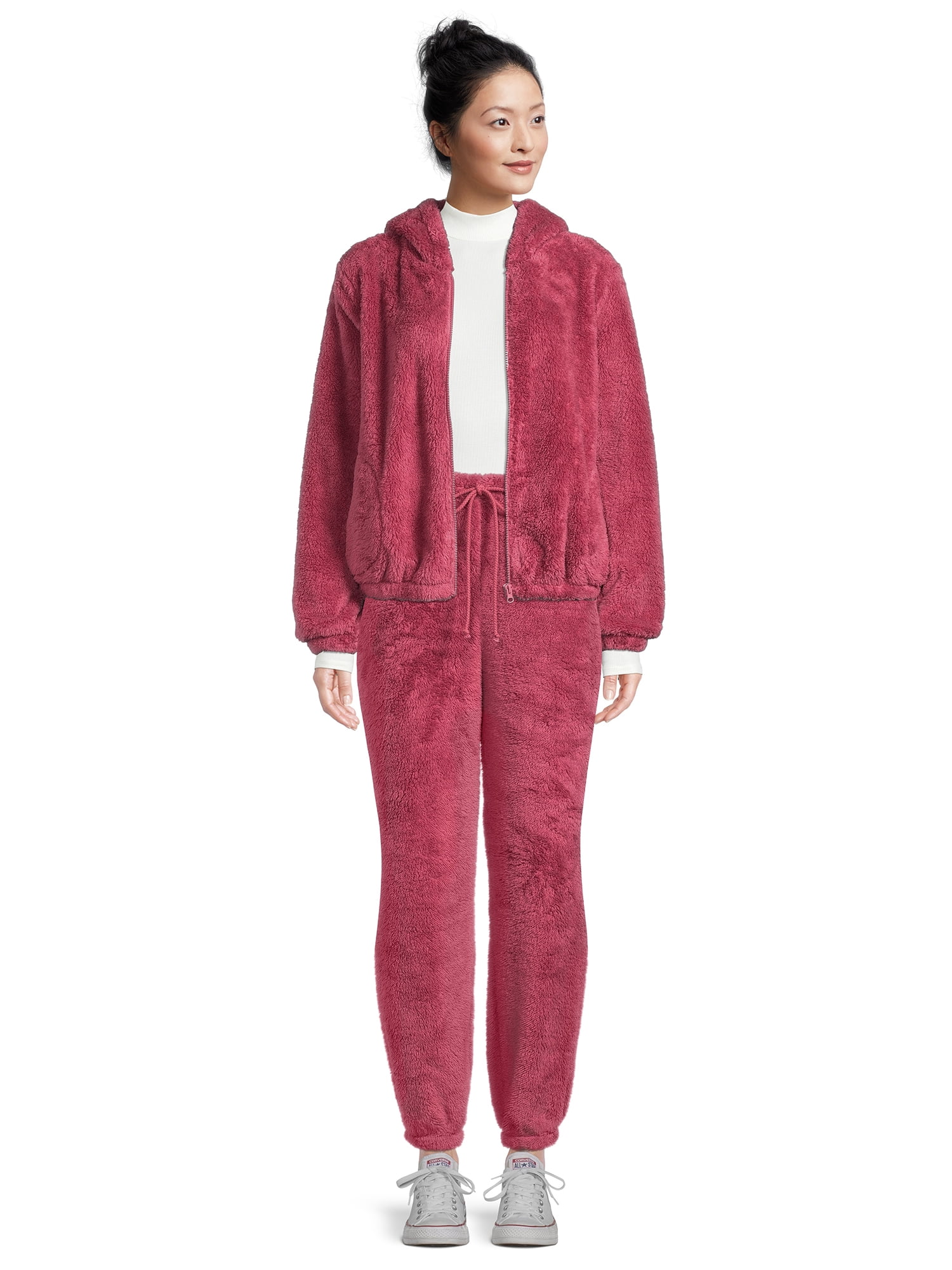 Self Esteem Juniors Faux Sherpa Joggers
