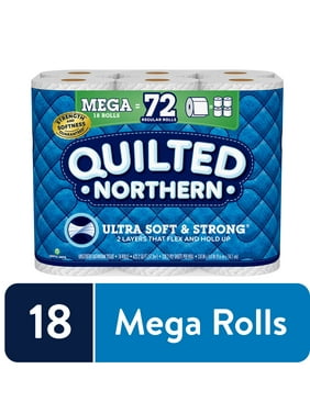 Quilted Northern Ultra Soft & Strong Toilet Paper, 18 Mega Rolls (= 72 Regular Rolls)