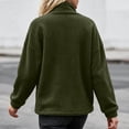thumbnail image 6 of Fleece Jacket for Women Fashion Casual Cozy Solid Color Long-Sleeve Outerwear for Fall Winter Casual Wear, 6 of 9