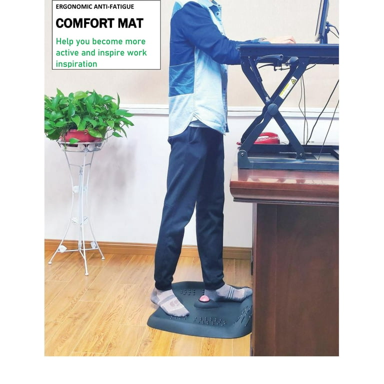 Anti Fatigue Mat Ergonomic Standing Desk Mat with Massage Roller