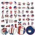 thumbnail image 4 of 4th of July Wooden Ornament Set, 12 Pack Hanging Patriotic Decorations with Rope for Independence Day Tree, Anniversary Party and Holiday Display,July 4th Decorations, 4 of 8