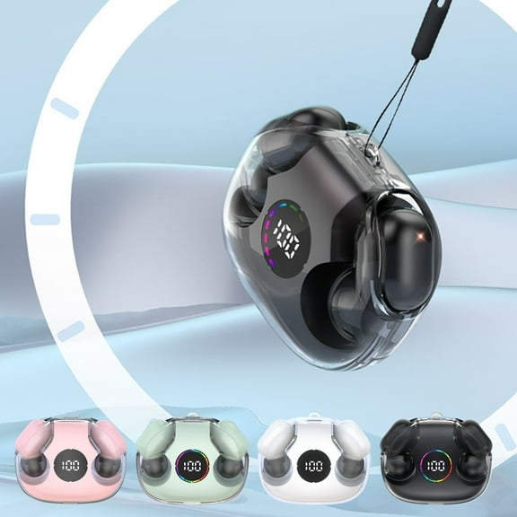 Jacenvly 2024 Bluetooth Headphones Xg77 Bluetooth Earphones True Wireless Ultra Long Battery Life Mini Invisible in Ear Sports Noise Cancelling Earphones