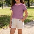 thumbnail image 5 of Piuwrlz 8 Girls T Shirts Girl Shirts Tops Comfortable Kids T-Shirts Purple Size 8 Years, 5 of 6