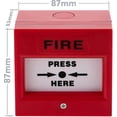 thumbnail image 1 of Botón manual de emergencia para alarmas contra incendios con luz LED, 1 of 3