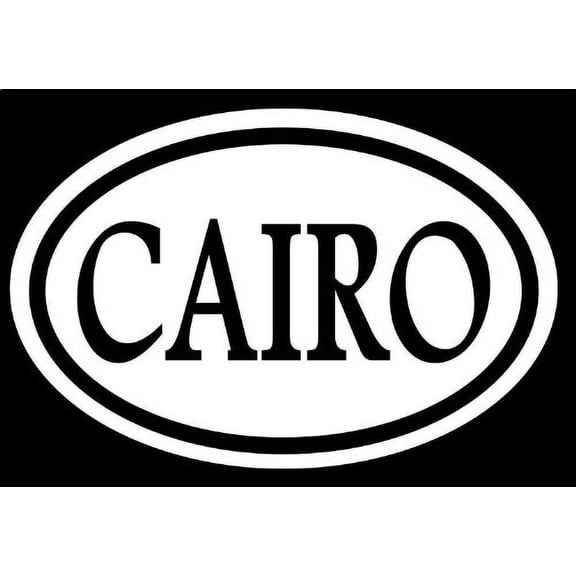Cairo 6" Sticker Decal Oval Egypt Pyramid Pharoah Egyptians Tomb Love *C769*