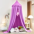 thumbnail image 4 of Dosel para Cama Kertnic Decorativo para Cama Infantil Castillo de Princesa Púrpura, 4 of 8