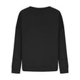 thumbnail image 5 of Atogsazn Women's Oversized Sweatshirt Casual Crewneck Puff Sleeve Pullover Sweatshirts Fall Winter Clothing Black XL Fashion, 5 of 6
