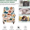 thumbnail image 3 of Wingback Chair Covers Pieces Stretch Printed Wing Back Chair Cover Sofa Slipcover Washable Wingback Armchair Slipcovers Furniture Protector with Elastic Bottom for Wingback Chairs, 3 of 7