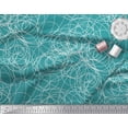 thumbnail image 2 of Soimoi Blue Moss Georgette Fabric Thread Art & Craft Print Fabric by Yard 42 Inch Wide, 2 of 3