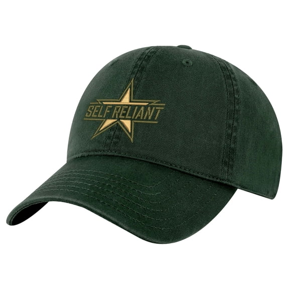 Military Dad Hat - Cotton Tactical Cap with Self Reliant Embroidery | Veteran Baseball Cap (AlpineGreen)