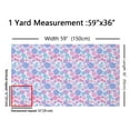 thumbnail image 3 of Feelyou Teens Colorful Floral Fabric by the Yard 1 Yard, Kawaii Flower Room Decor Fabric by the Yard, Princess Cartoon Style Fabric for Sewing, Microfiber Bedroom Decor, 3 of 6