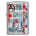 thumbnail image 2 of Zippo Anarchy Street Art Design Street Chrome Pocket Lighter, 2 of 7
