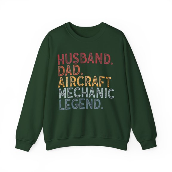 Aircraft Mechanic Sweatshirt Gifts Crew Neck Shirt Long Sleeve Unisex