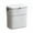 White, variant on KQJQS Wall Mounted Hanging Trash Can – No-Punch Adhesive Cabinet Door Garbage Bin with Sliding Lid, Odorless & Space-Saving White Plastic Bin for Kitchen, Bathroom & RV