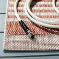 thumbnail image 4 of SAFAVIEH Courtyard Patrice Striped Indoor/Outdoor Area Rug, Red/Beige, 5'3" x 7'7", 4 of 6