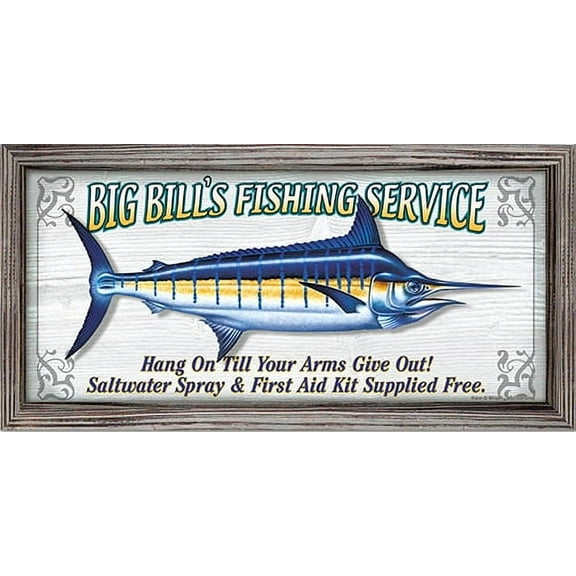 Big Bills Fishing Service [3 Pack] of Vinyl Decal Stickers | 5" | Indoor/Outdoor | Funny decoration for Laptop, Car, Garage , Bedroom, Offices | SignMission