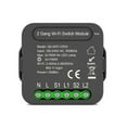 thumbnail image 1 of Generic QS-WIFI-CP02 Tuya WiFi Intelligent Switch Module Intelligent Home Electrical Appliance Conversion Module 2 Gang Lighting Switch Module Mobilephone APP Remotes Control Compatible Alexa Google H, 1 of 7