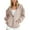 Khaki, variant on Elvqul Winter Tops for Women Hoodies Pockets Hooded Long Sleeve Full Zip Solid Womens Sweatshirts Oversized