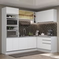 thumbnail image 2 of Cocina Integral de Esquina 399cm Glamy Madesa 02 Blanco, 2 of 5