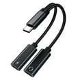 thumbnail image 1 of USB C Splitter with PD 60W Fast Charging - Enhanced Audio and Convenient Power Delivery，TA2H-R2L60 【Black】, 1 of 5