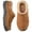 Khaki, variant on HNMKIU Men's Slippers Bootie Style Warm Soft Comfy Memory Foam Indoor Shoes Wide Width Collar Fuzzy Slippers Black,11-12