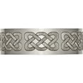 thumbnail image 3 of Titanium Brushed Celtic Laser Design 8mm Flat Band (Size 8) Made In China tb33b-8, 3 of 5