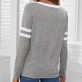 thumbnail image 5 of Blusa informal de manga larga con cuello en V para mujer a la moda Fridja  fhghd2465, 5 of 5