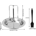 thumbnail image 2 of Soporte para asador de diseño compacto, para asar diversas aves de corral, cocción uniforme, asador de pollo vertical, perfecto para aventuras de cocina al aire libre, base de acero inoxidable de, 2 of 5