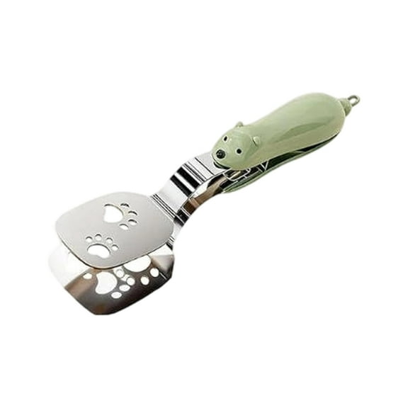 2-in-1 Non- Durable Spatula Tongs,2026 New Kitchen Cooking Tongs Egg Flipper Spatula,Stainless Steel Barbecue Clamp Food Flip Shovel Clip for Steak Fish Bread Pizza,Home Cooking Tool ï»¿(Green)