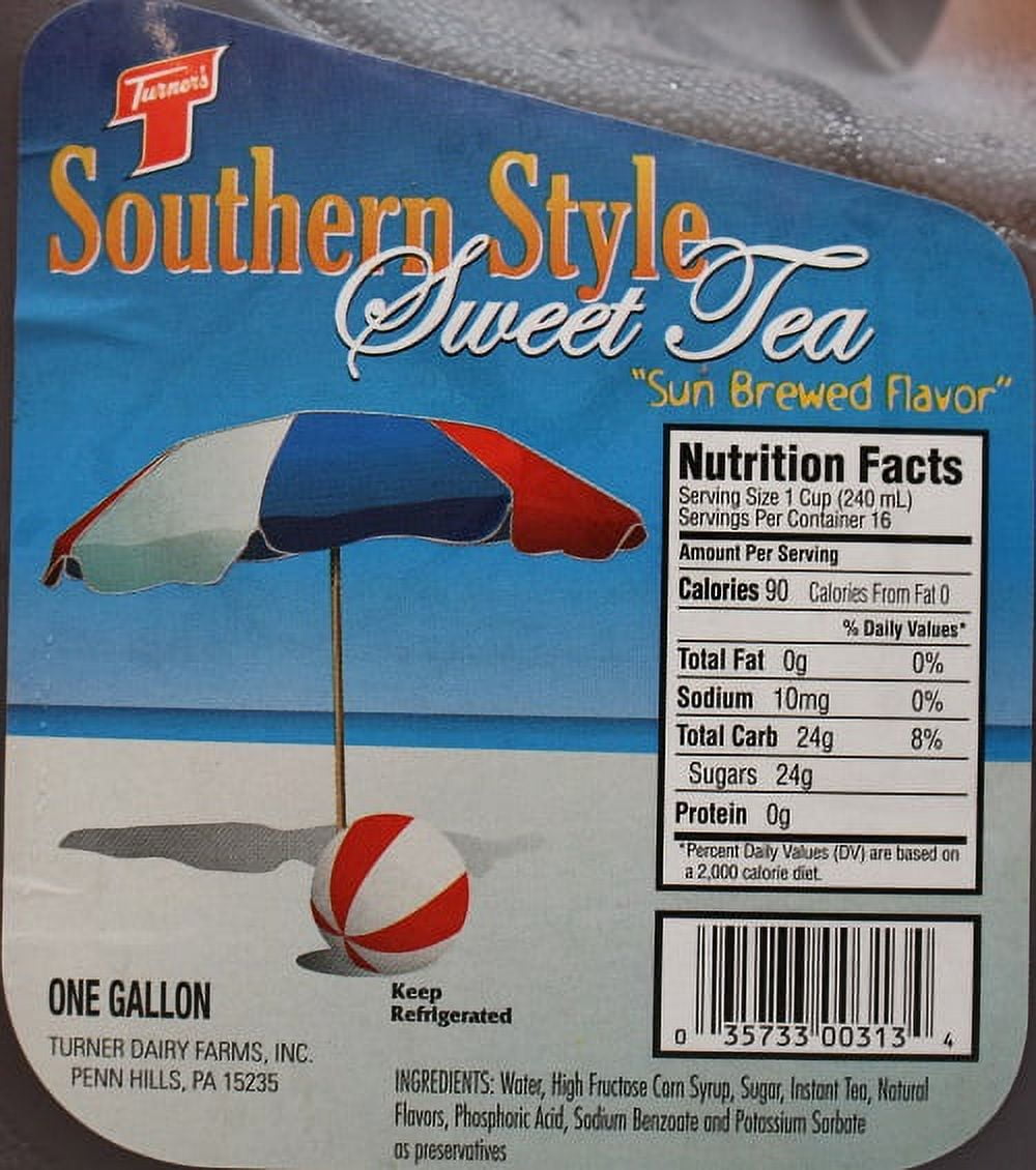 Turner's Southern Style Sweet Tea, 1 Gallon