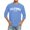 Light Blue, variant on Big and Tall Shirts for Men 3/ 4 Sleeve Letter City Name T Shirts Comfortable Crewneck Solid Color Fit Tee Shirt Tops Men Graphic T Muscle for The Pack 3XL