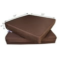 thumbnail image 3 of QQbed 2 Pack Washable 24"X22"X4" Memory Foam Platform Set Cushions for Outdoor Patio Seats, 3 of 7
