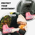 thumbnail image 2 of Kdxio Happy Halloween Floral Print 2 Pack Car Kick Mat Seat Cover Back Protector Mat with Pockets for Organizer Backseat Protector and Storage Anti Kick Pad for Vehicles, 2 of 6