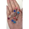 thumbnail image 2 of Acrylic Dice Bead Industrial Barbell 14G, 2 of 6