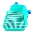 thumbnail image 2 of Rabbit Toilet Box Tray Pets Hamster Indoor Potty Trainer Guinea Pig Green, 2 of 8