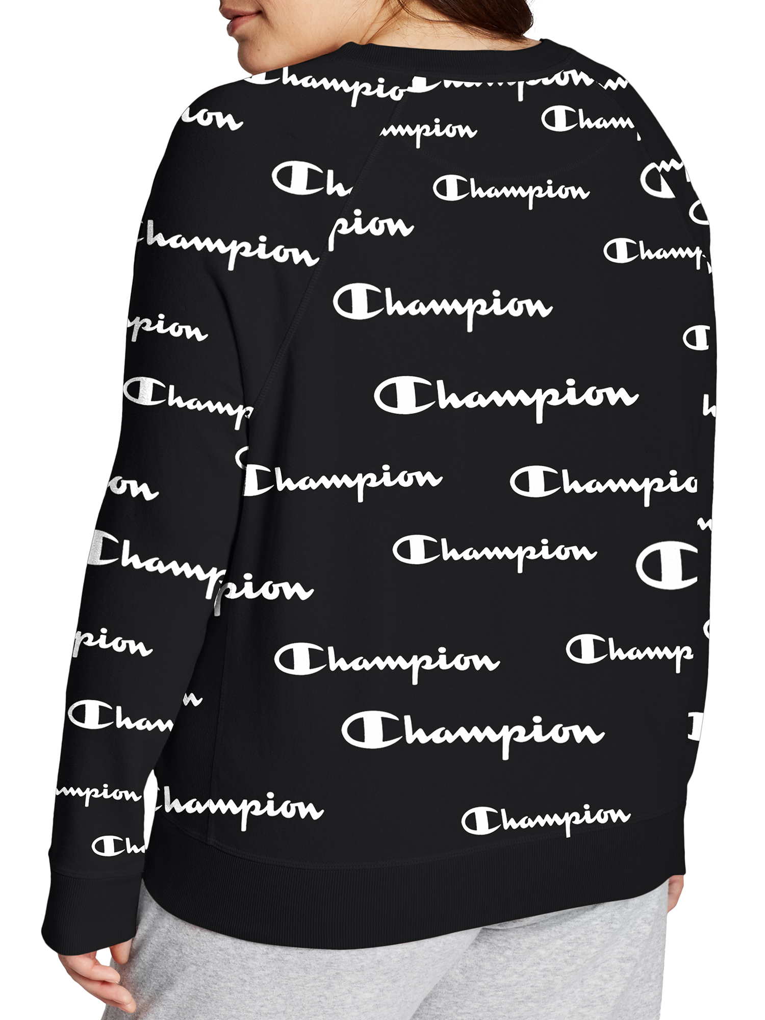 Champion Women's Plus Campus French Terry Crewneck Sweatshirt - image 4 of 5