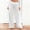 White, variant on LEKODE Fold Over Yoga Pants for Women Low Rise Wide Leg Cute Flare Sweatpants Athletic Workout Cotton Flare Leggings White L