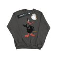 thumbnail image 1 of Looney Tunes Mens Daffy Duck Distressed Sweatshirt, 1 of 3