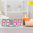 thumbnail image 5 of 3d Led Digital Clock Wall Deco Glowing Night Mode Adjastable Electronic Table Clock Wall Clock Decoration Living Room Led Clock, 5 of 5