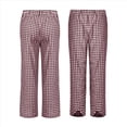 thumbnail image 3 of Pantalones Casuales de Verano para Mujer, Tipo Tulipán, Holgados, con Cintura Elástica y Bolsillos. Rojo M, 3 of 5