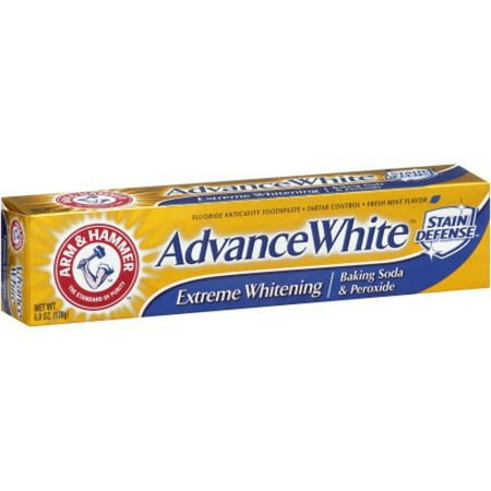 Arm & Hammer Advance White Baking Soda & Peroxide Stain Defense Toothpaste, 6 (Best Natural Toothpaste Brands)
