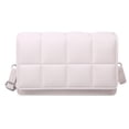 thumbnail image 1 of Bolso bandolera de mujer en piel con diseño cuboideblanco, 1 of 6